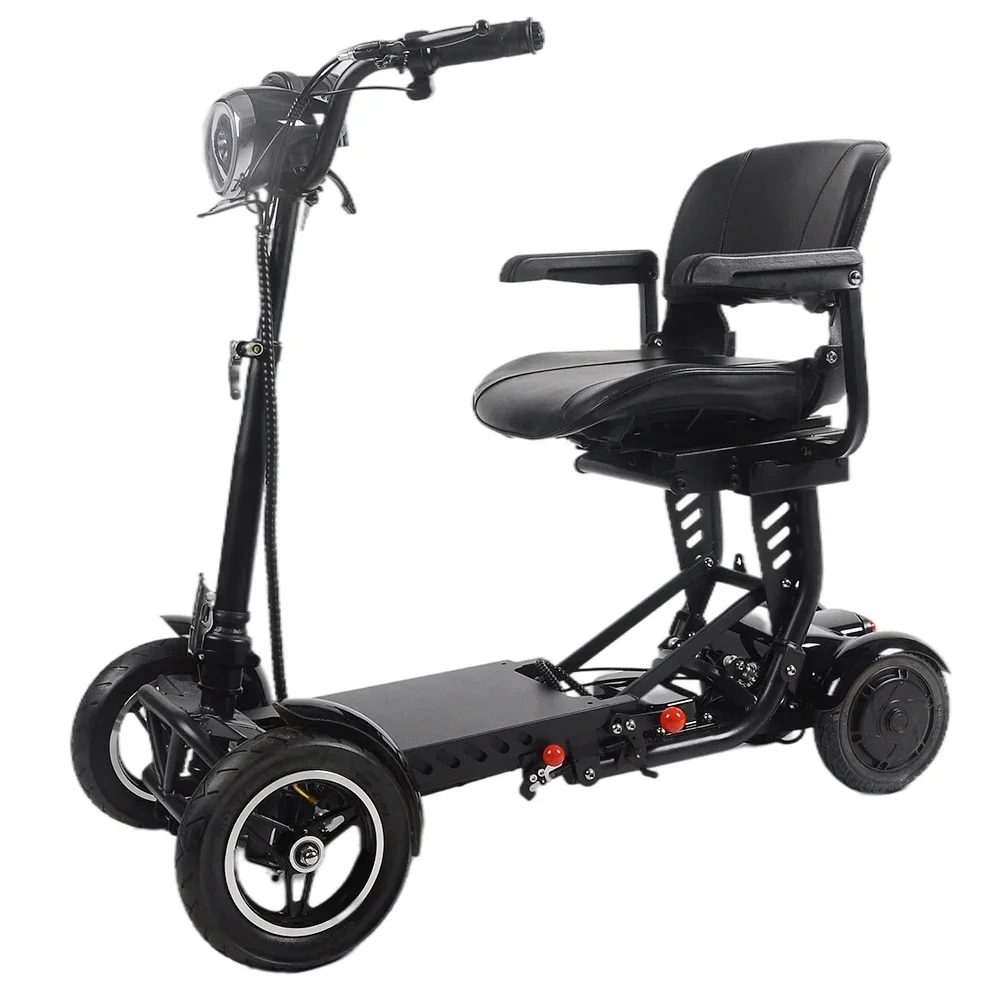 

Portable Foldable Luggage Scooter Light Mobility 4 Wheel Electric For Travelling Folding Mobility Scooter For Seniors
