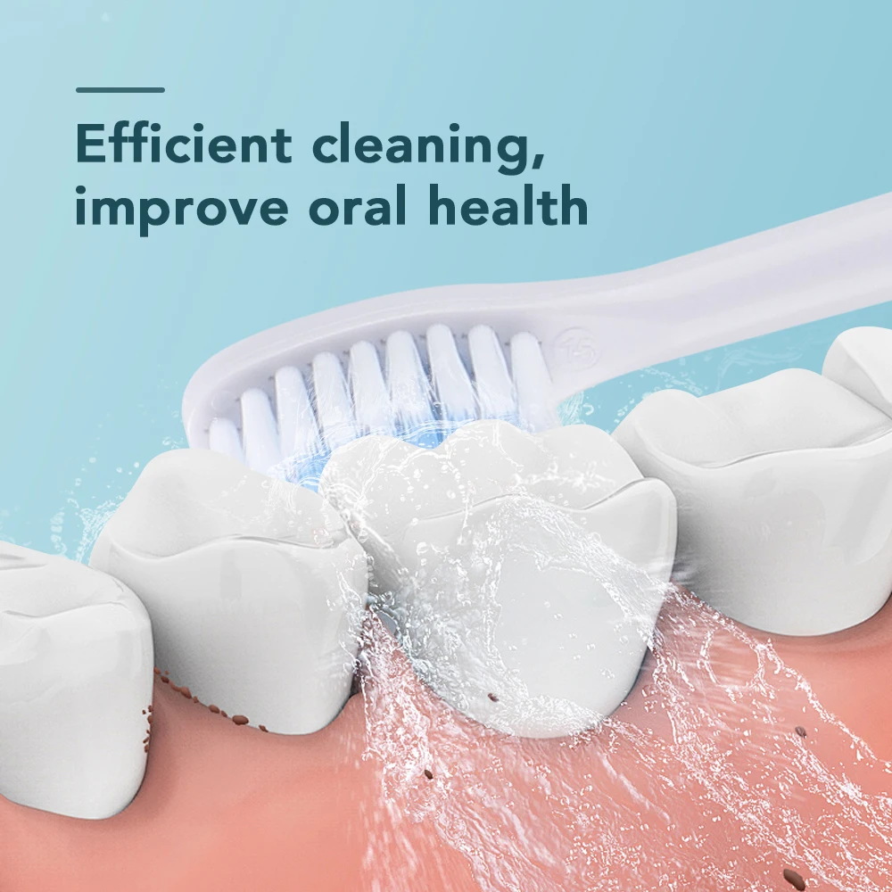 6 Modes Electric Toothbrush Teeth Cleaning and Whitening IP67 Waterproof Rechargeable Toothbrush High Vibration Dental Tooth