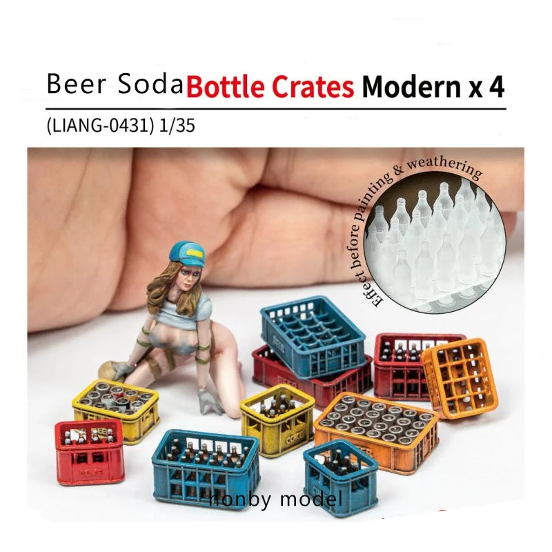 

1/35 1/48 1/72 Modern Plastic Frame Beer Soda Battlefield Car Tank Scene Making Hobby Accessories Diorama Model Kit Modeling