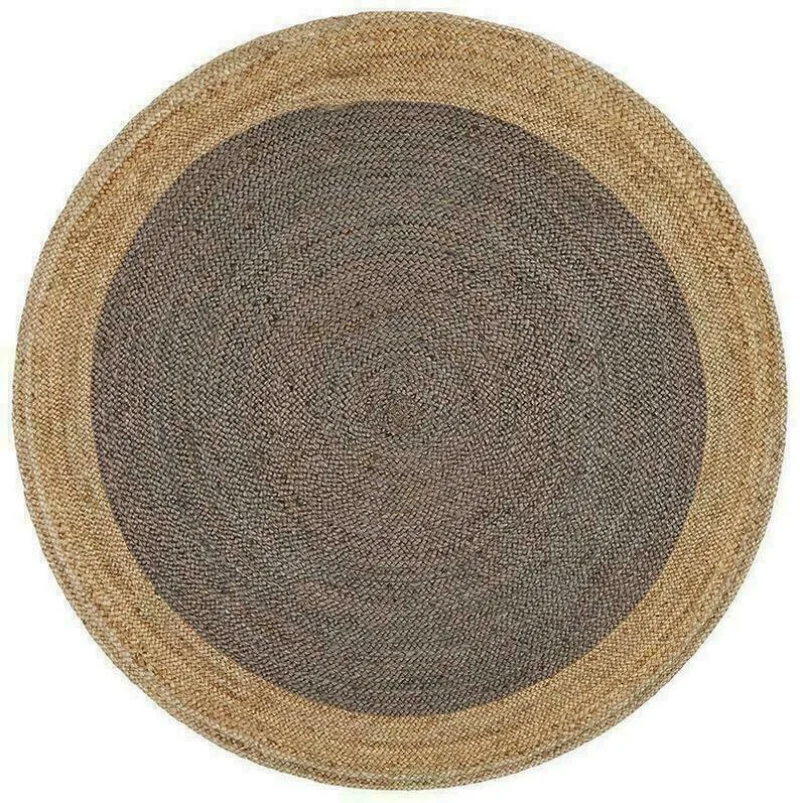 Rug Round Natural Weaving Style Carpet Double Sided Modern Appearance Carpet Living Room Carpet Bedroom Decor Area Rug