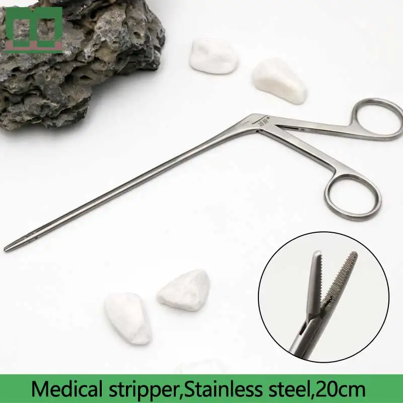 

Medical stripper 20cm gun type stainless steel surgical operating instrument middle ear forceps medical tool