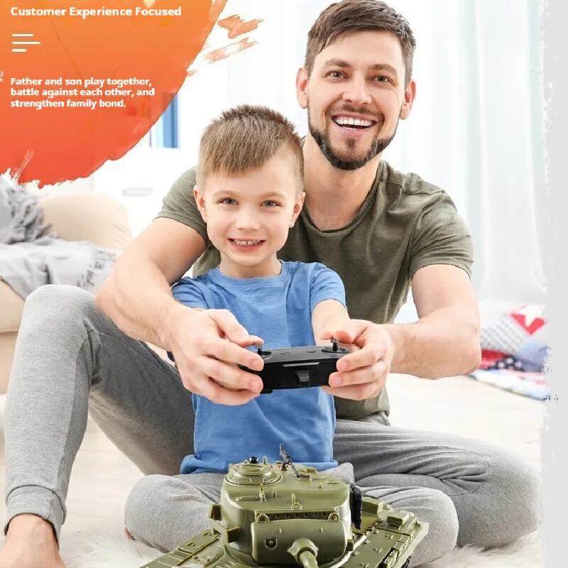 لعبة دبابة Henglong RC 3841 - دبابة عسكرية لاسلكية قابلة لإعادة الشحن للأطفال، لعبة للأولاد #4