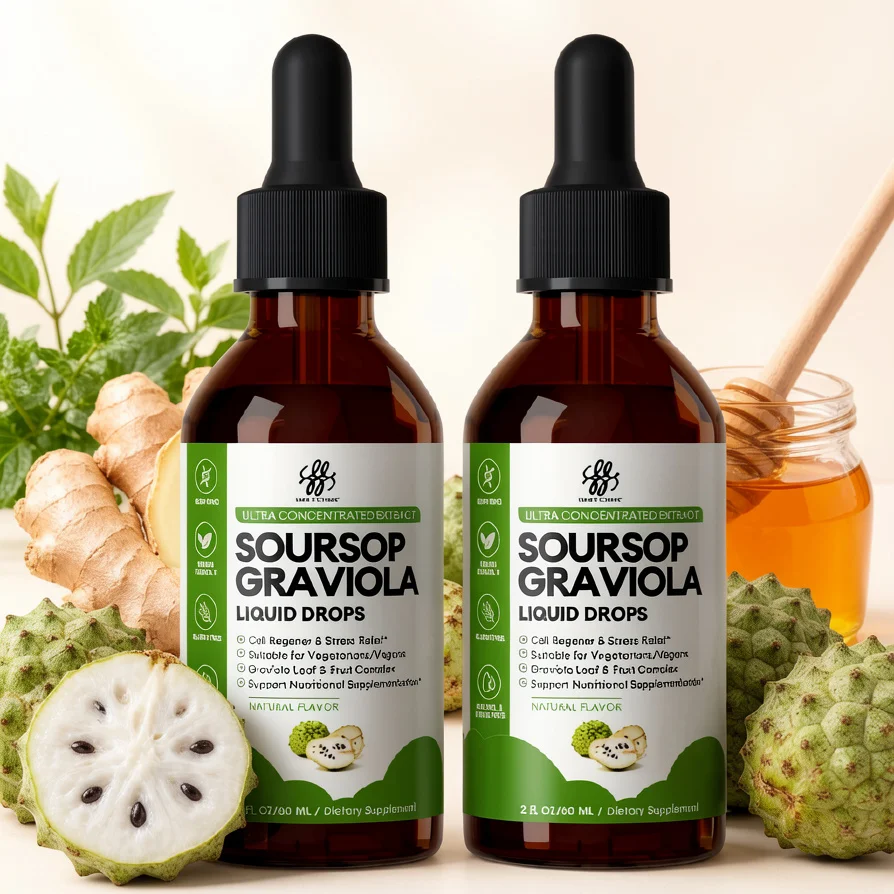 

Жидкая капля Soursop Graviola для поддержки и регенерации клеток, иммунная система и поддержка здоровья кишечника, жидкая капля Soursop Bitters