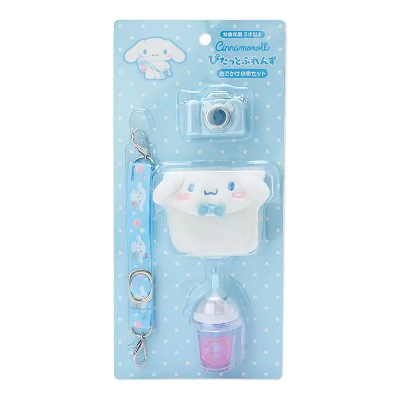 Japanese Cartoon Sanrio Mymelody Kuromi Magnetic Doll Camera Drink Messenger Bag Accessories Kawaii Anime Toy for Girls Gifts