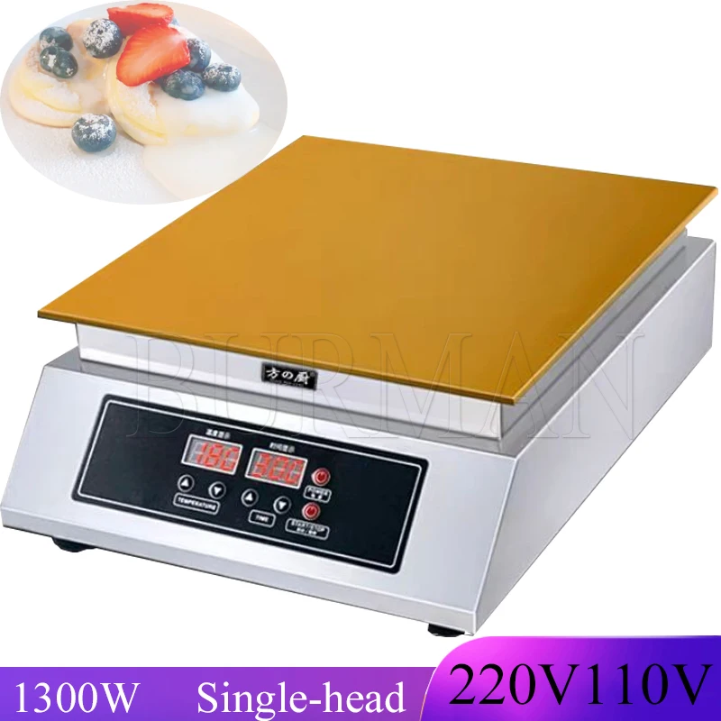 Single Head  Rapid Heating 1300W  Souffle Baking  Dorayaki Machine Product  Copper  Muffin Maker