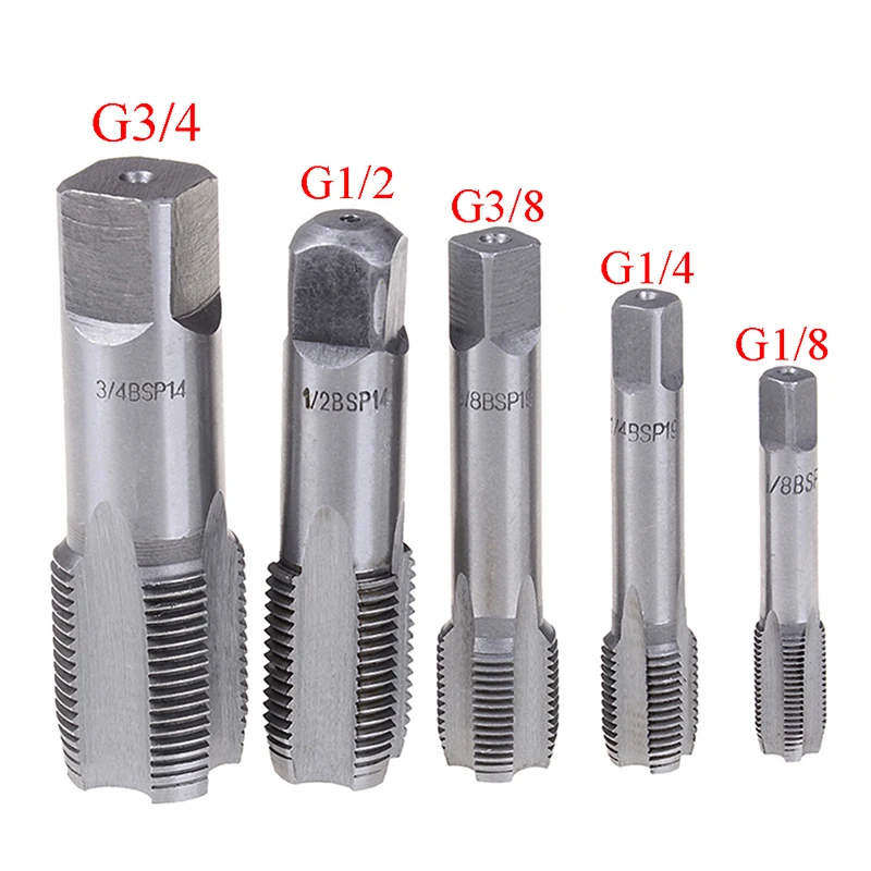 Gwint metalowa śruba gwintowany z gwintem HSS "1/4" 3/8 "1/2" 3/4 "cylindryczny gwint gwint rury gwint rury gwint G gwint gwintowany