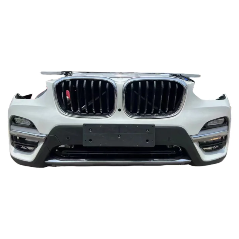 

For X3 G08.G01/X4 G02 Front Bumper Assembly with Radiator & Headlights-High Quality Used Bolt-On Installation 6-Month Warranty