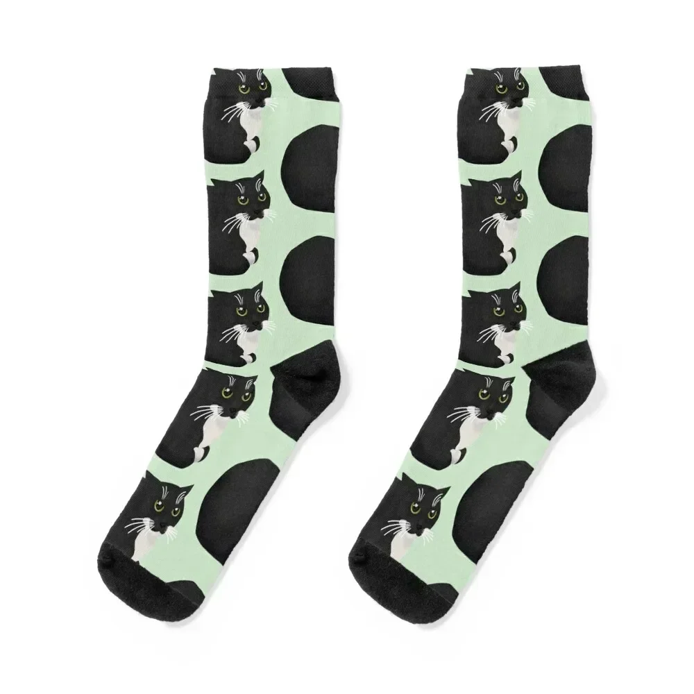 Maxwell/Dingus the Carryable Cat Socks luxury floral designer Hiking boots Woman Socks Men's