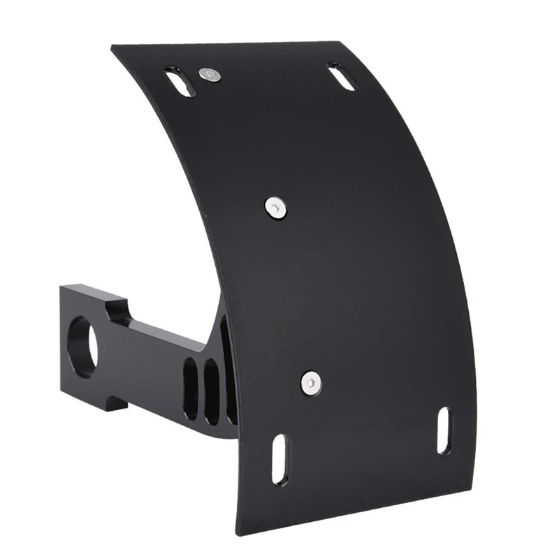 Motorcycle Curved License Plate Bracket For Kawasaki ZXR600 ZX 6R 7R 9R 12R 14R Side Mount License Plate Holder, Black