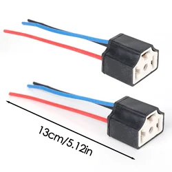 2-20Pcs Car Headlight Ceramic Socket Connector H4 Ceramic Plug Heat Resistance Headlight Wiring Harness Plug Adapter H4 Socket