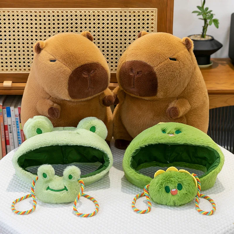 Кавайная мягкая капибара, плюшевая игрушка, подушка-трансформер, милая мягкая кукла для детей, подарок на день рождения, Рождество, мягкая приятная капибара