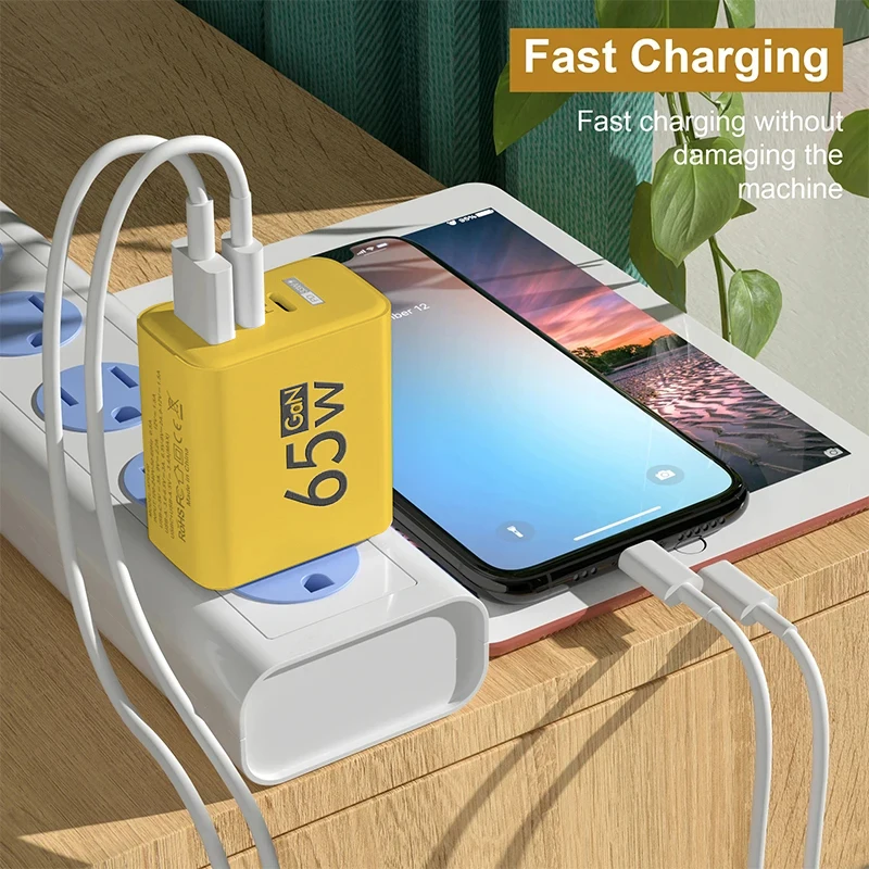 GaN Fast Charging USB Type C Charger 3.0  EU KR PD Quick Charge Wall Charger For Phone Adapter For iPhone Xiaomi Huawei Samsung