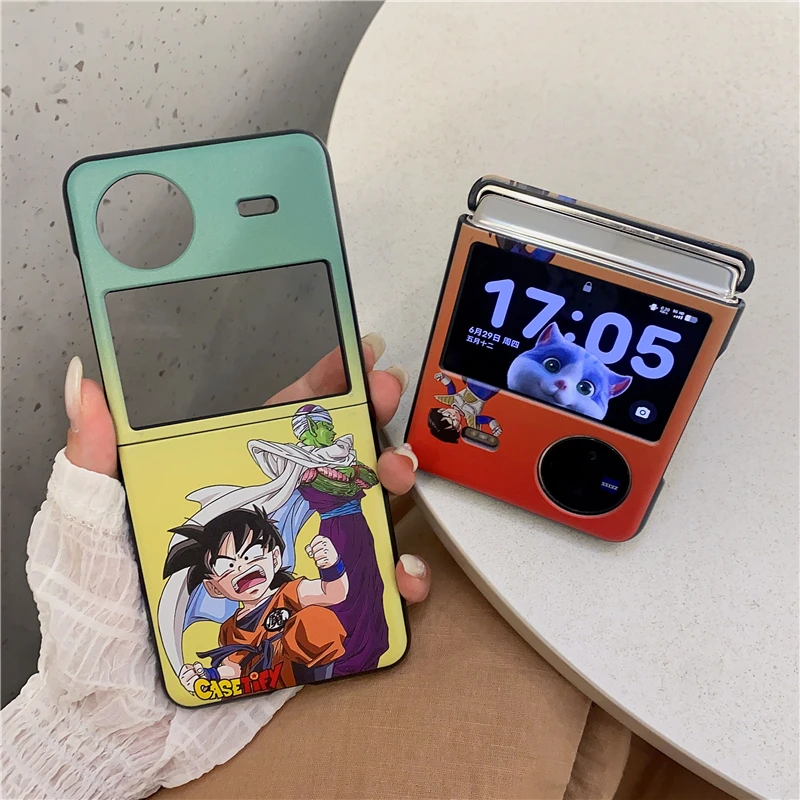 

Anime Dragon Ball Goku Piccolo Vegeta One Piece Zoro Luffy Phone Monsters University Case For Vivo X Flip Phone Cover Toy Gift