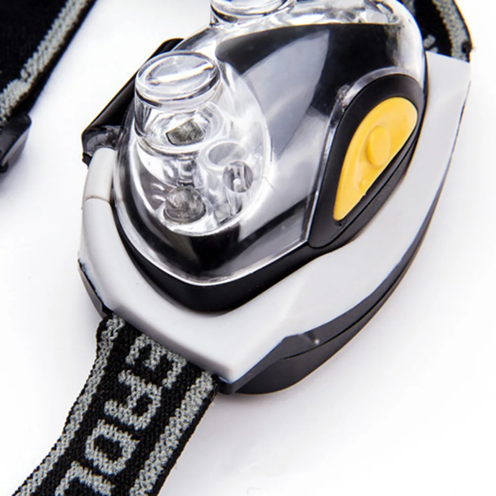 6LED بالطاقة الصيد المصباح خفيفة الوزن حزام قابل للتعديل في الهواء الطلق التخييم المشي لمسافات طويلة كشافات سطوع عالية في حالات الطوارئ