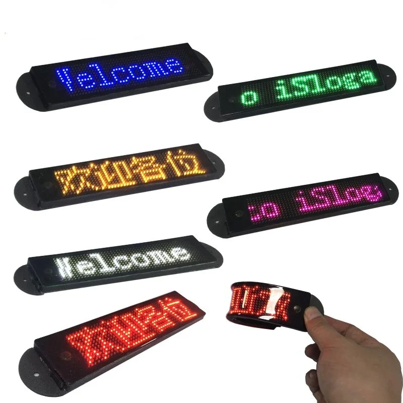 Bluetooth Flexible LED Module Display Sign 12*48 Pixels New Design Soft Flexible LED Panel For Shoes Clothes Hat Bag Cup Screen