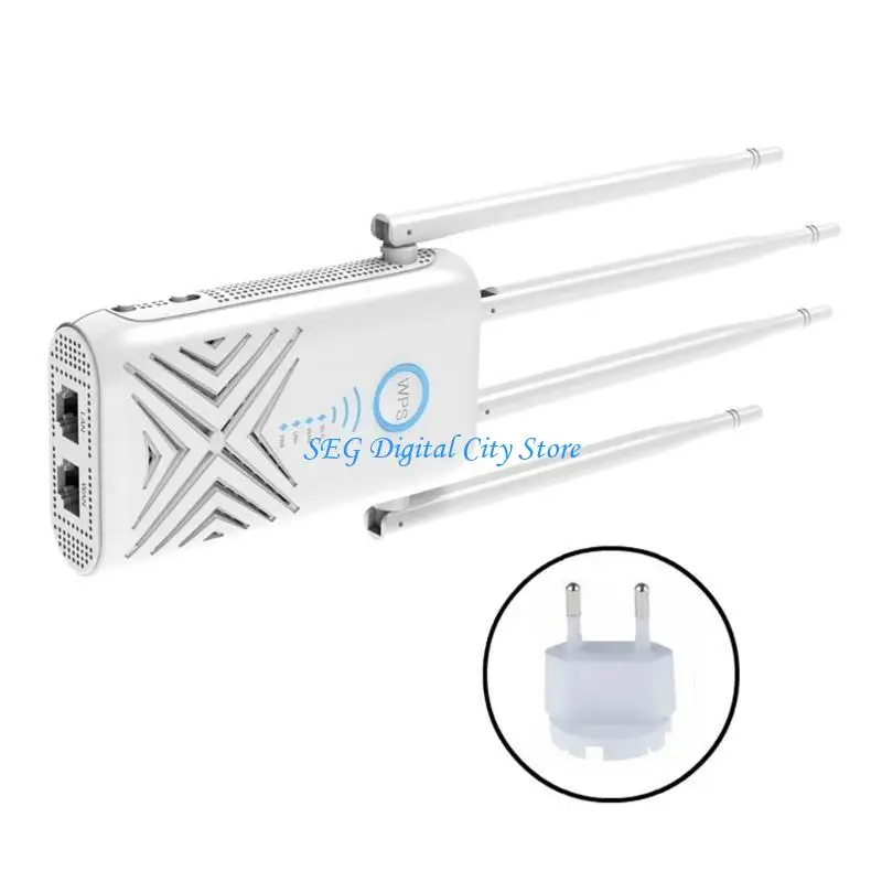 U75B 2.4GHZ 5GHZ نطاقات مزدوجة 1200Mbps موسعات مكرر إشارة معززات واي فاي توسيع تغطية واي فاي 4 هوائي خارجي #4