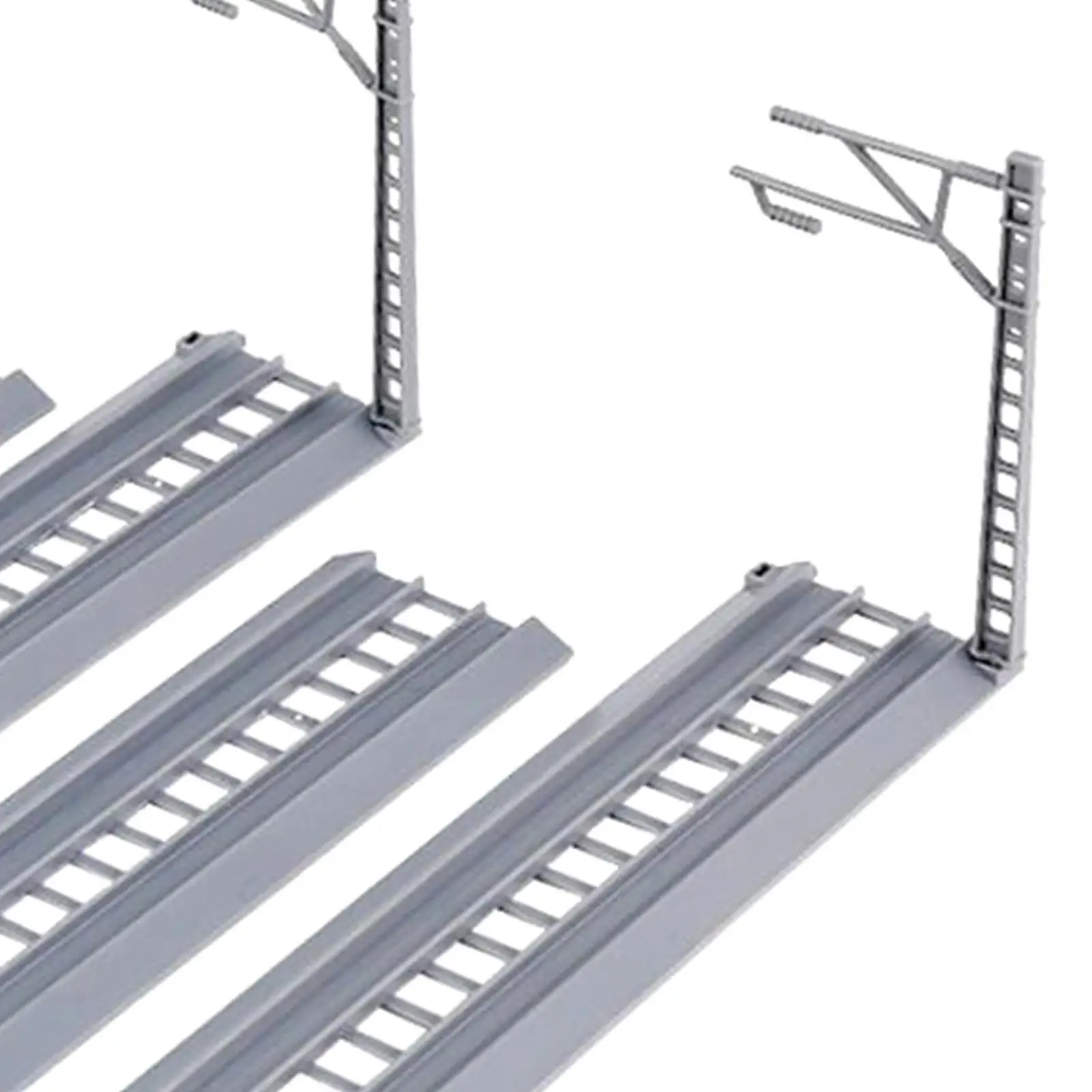 4 pieces Train Track Rail Model Train Tracks Accessories Station Platform for Sand Table Landscape