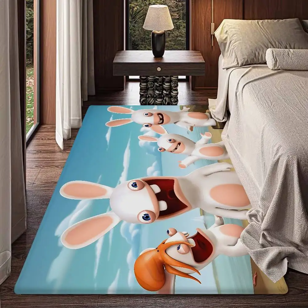 

Коврик для двери R-Rabbids I-InvasionS, противоскользящий, впитывающий воду, длинный, узкий, для спальни, прикроватный коврик