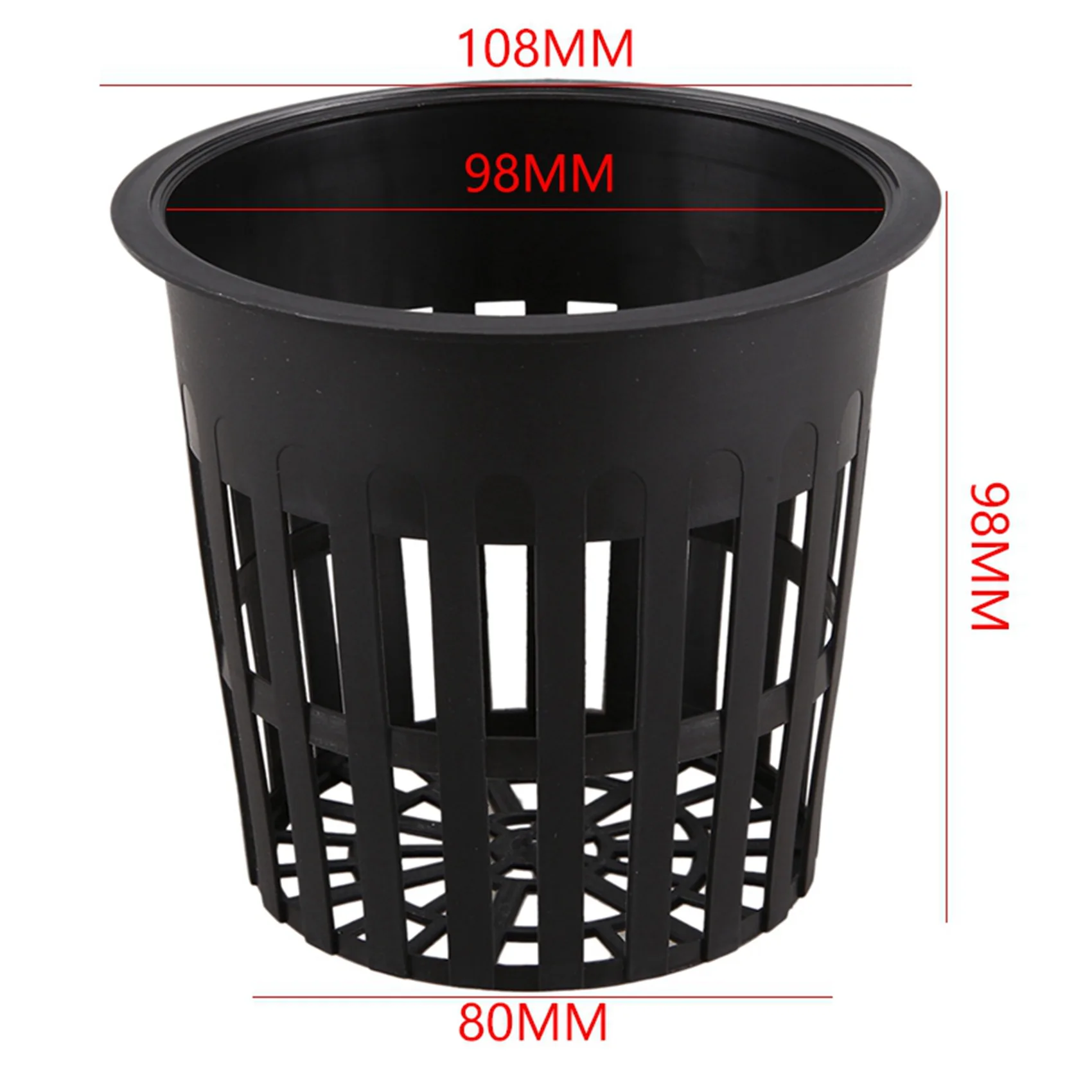 A84X-30 Pack 4 Inch Net Cups Slotted Mesh Wide Lip Filter Plant Net Pot Bucket Basket For Hydroponics