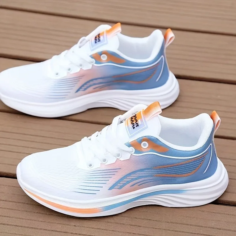 أحذية رياضية للجري عصرية ومتعددة الاستخدامات للرجال، أحذية شبكية للطلاب بنعل ناعم لجميع المواسم وخفيفة الوزن وجيدة التهوية