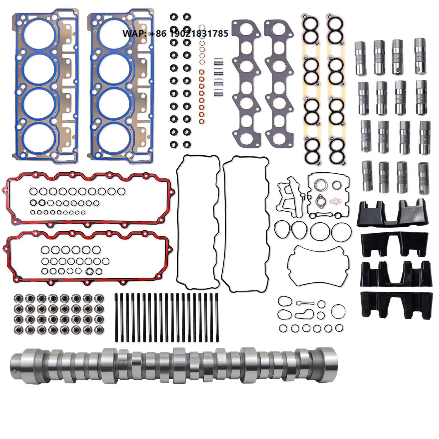For 2003-2010 6.0L F-250 Camshaft and Lifters Kit with Full Head Gasket Set