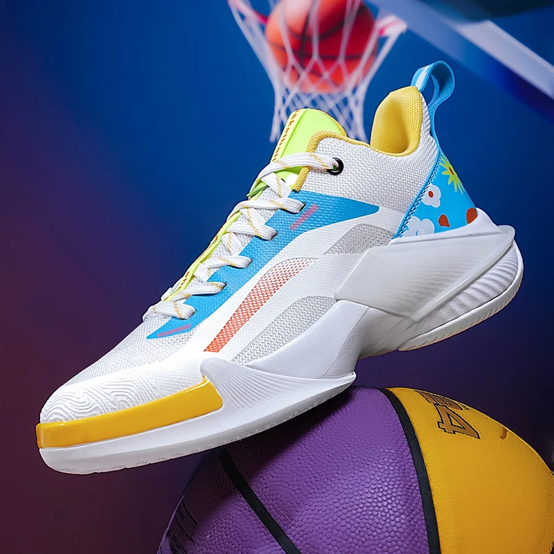 

2025 New Comfort Casual Hot Rubber-Soled Basketball Shoes 36-45 Size High Quality Couple Sneaker Breathable Comfortable