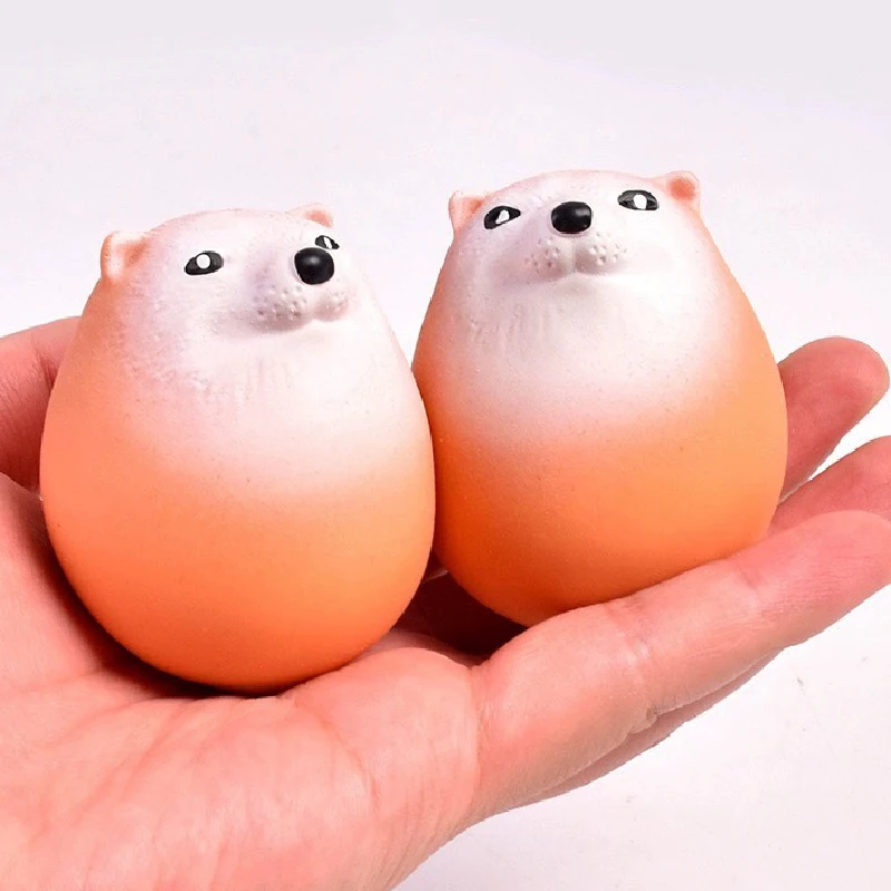 1/2PCS Funny Dog Egg Pinch Le Cute Simulation Chai Dog Egg Sponge Squeeze Rebound Toys Children Adult Decompression Props