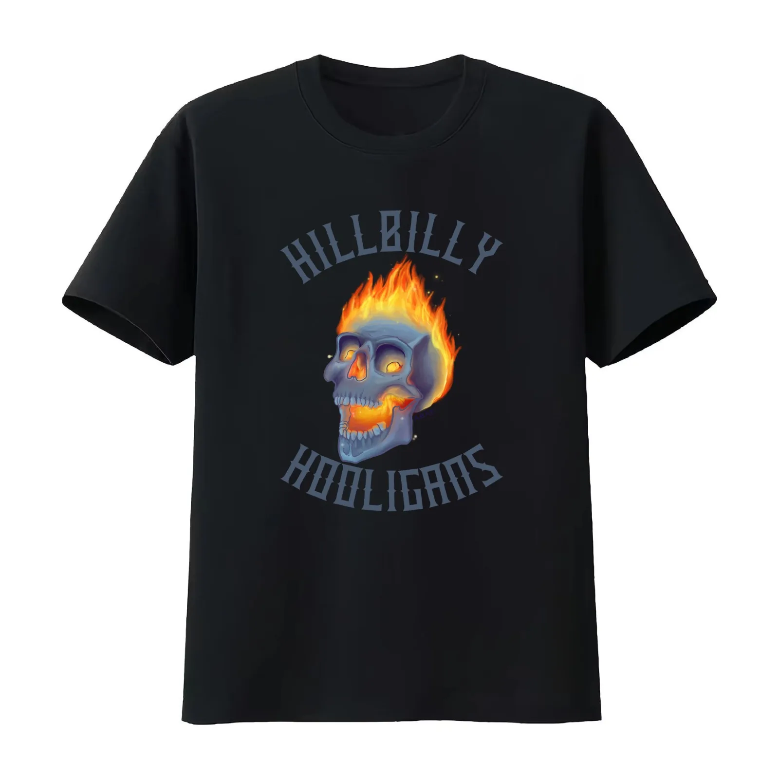 Hillbilly Hooligans T-Shirt Summer Casual Cotton Tee Oversized Streetwear Tops Vintage Graphic Print Loose Fit Short Sleeve