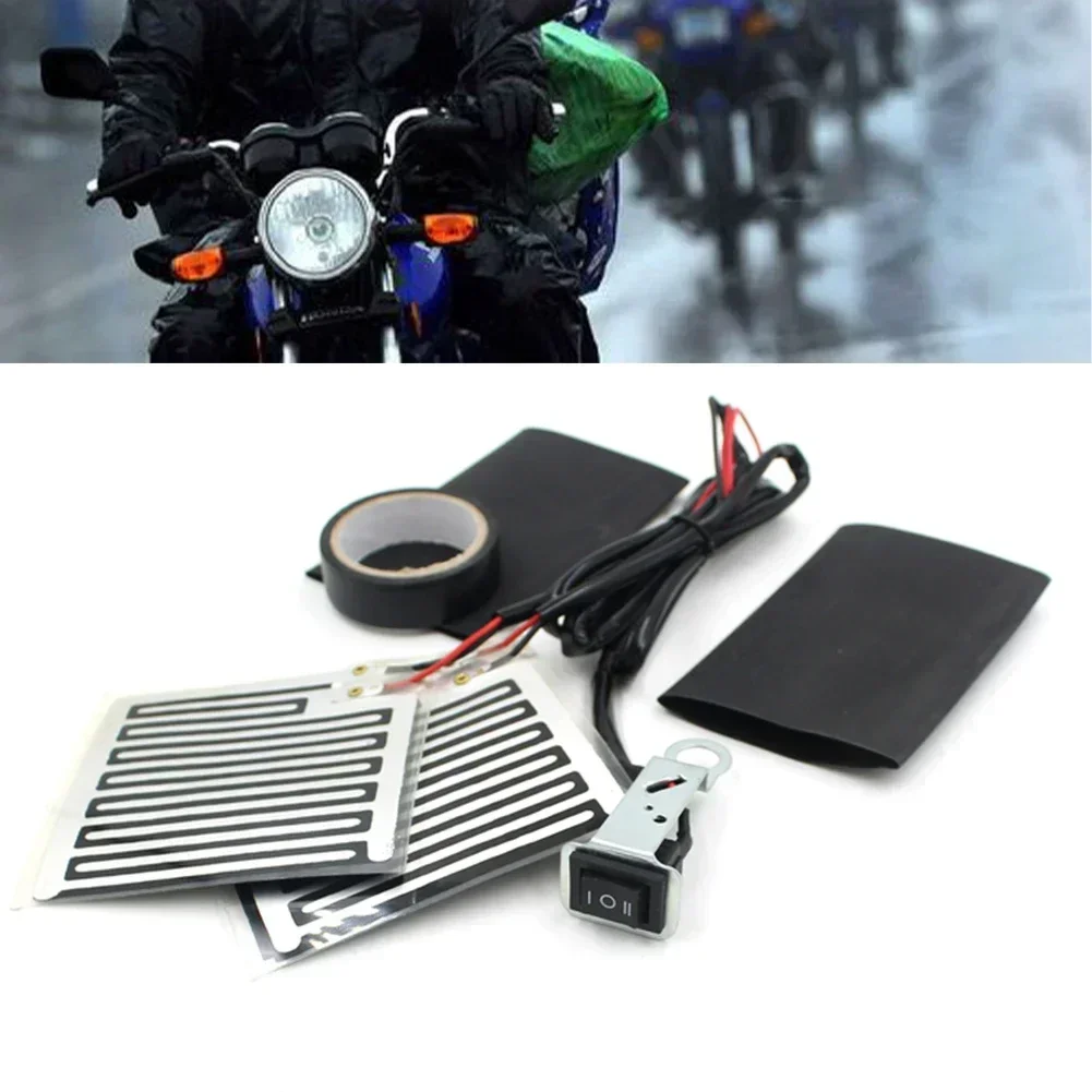 /12V Moto Riscaldamento Elettrico Manubrio Scaldamani Grip Warmer Con Interruttore di Controllo Parti Del Motociclo Sostituzione E Manutenzione/