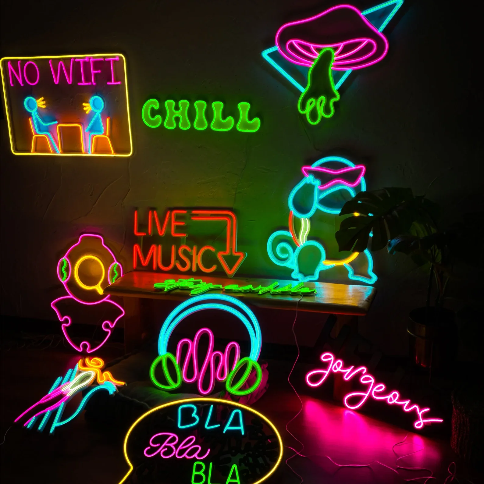 Custom Neon Sign  Neon Sign  Personalized Gifts  Wedding Signs  Name Signs  Led Neon Lights  Neon Sign bar  Party Neon Si