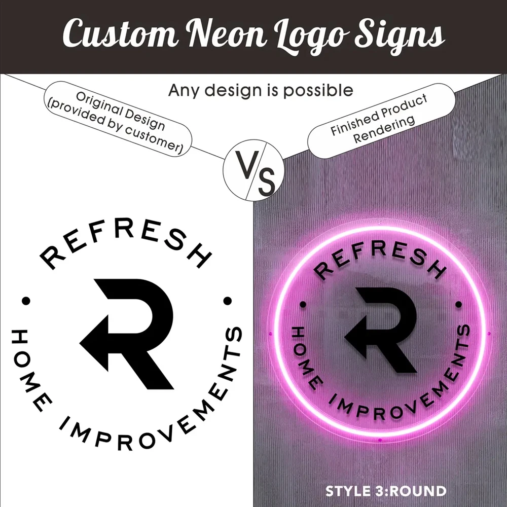 Custom Neon Sign Luminous Acrylic Sign UV 3D Personalization Neon Sign Lamp USB Power Wall Decor Signs for Shop Office Bar Gifts