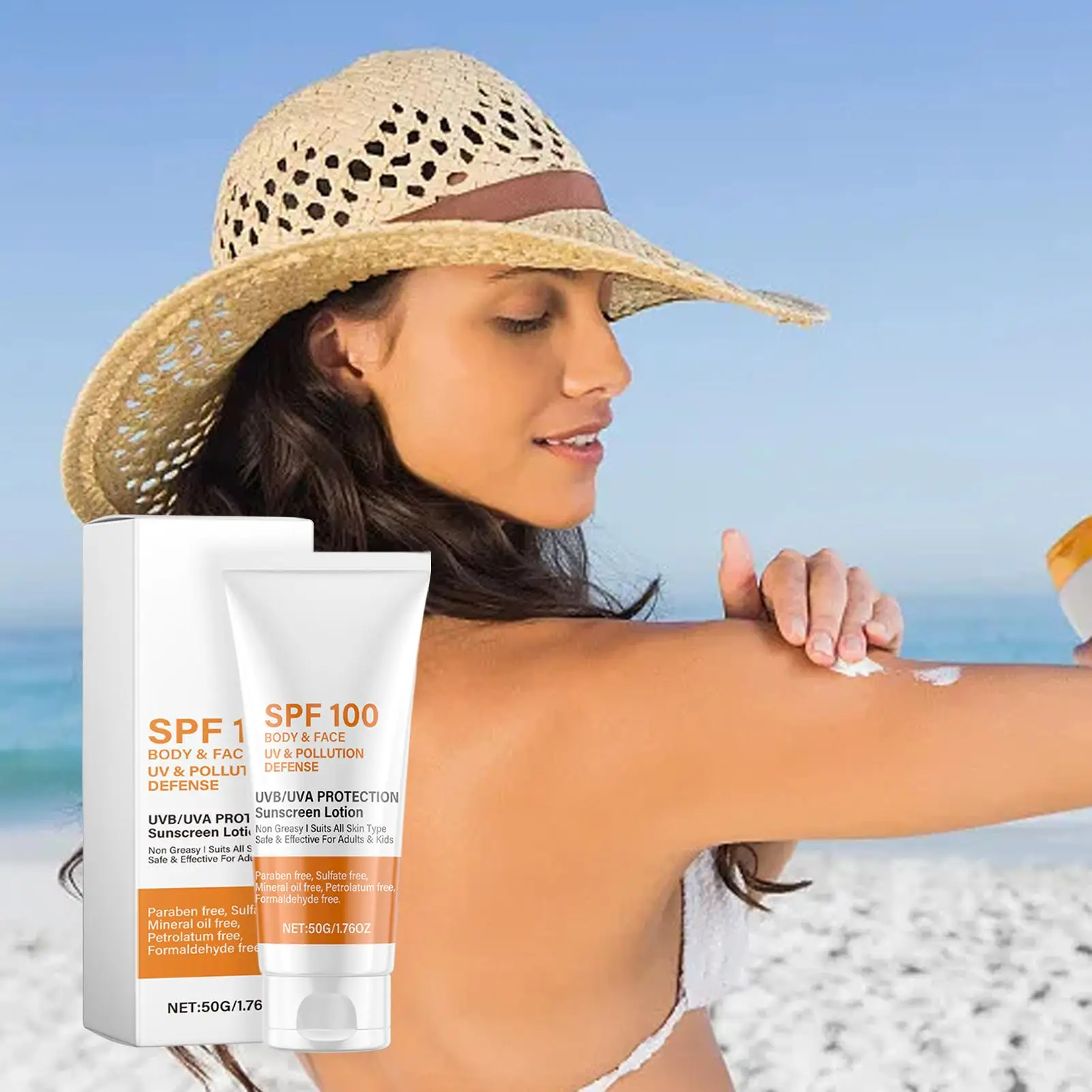 

Солнцезащитный крем для лица и тела SPF100, защита от УФ-излучения, замедление старения, контроль жирности, увлажнение, отбеливание кожи.