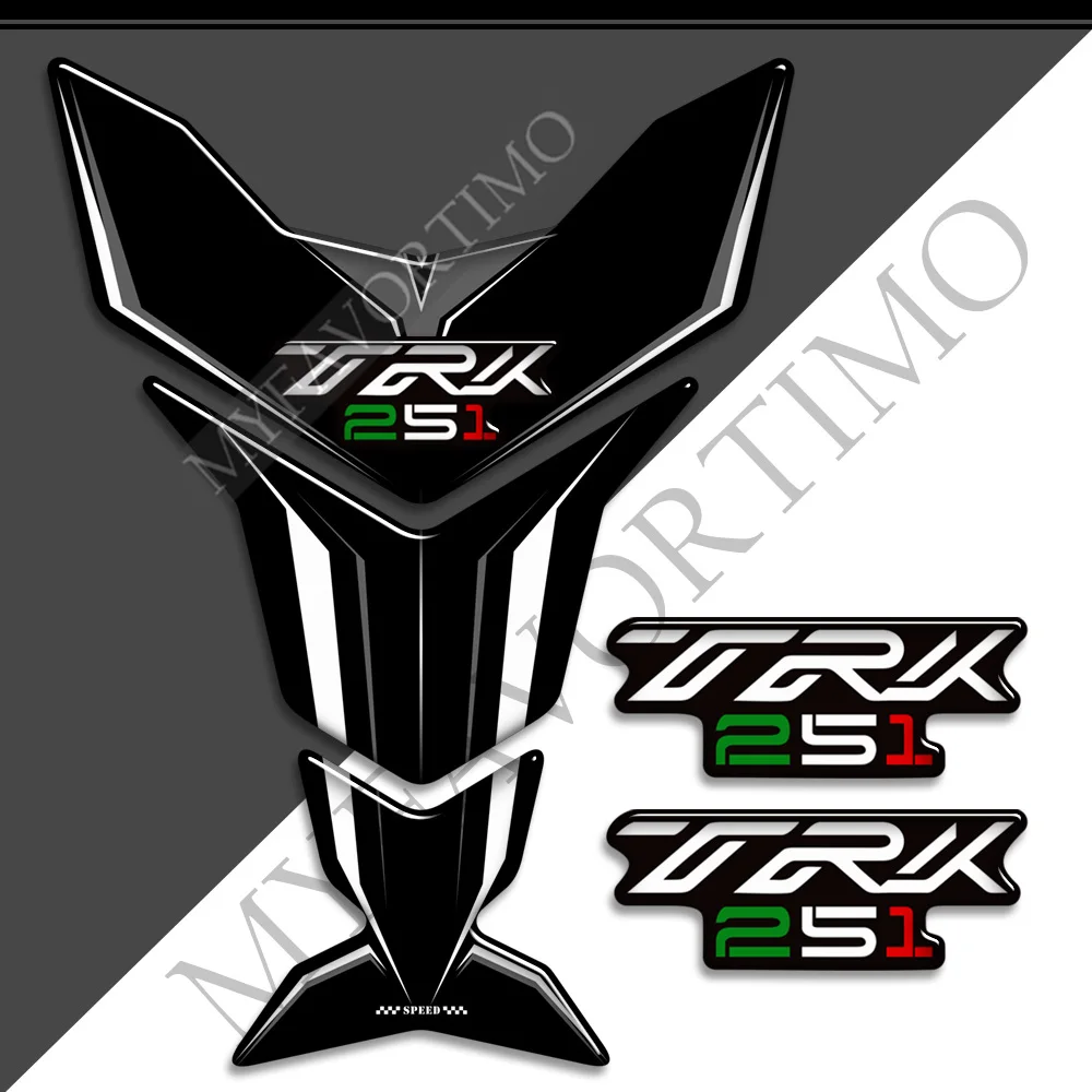 For Benelli TRK251 TRK 251 Adventure 3D resin Motorcycle Tank pad stickers protection decals emblem kit