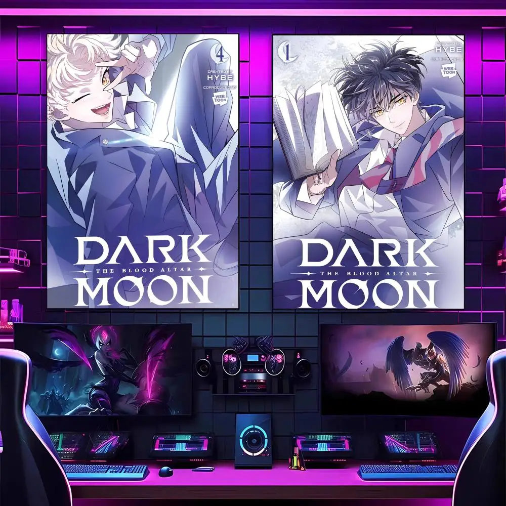 Anime D-DARK MOON THEBLOOD ALTARs Poster Versatile HD Waterproof Wall Art Self-Adhesive Decor For Any Space Ideal Gift