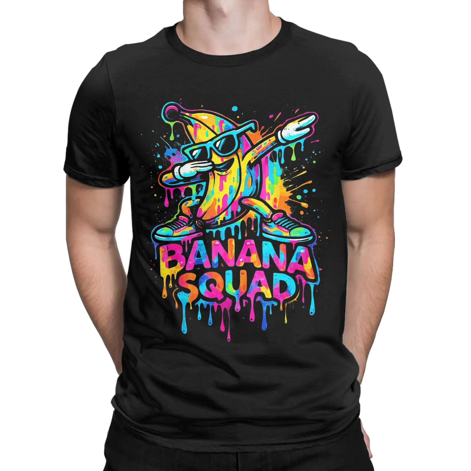 Banana Ballers Men's T Shirt  Vintage Tee Shirt Short Sleeve O Neck T-Shirts Cotton Graphic Printed Clothes