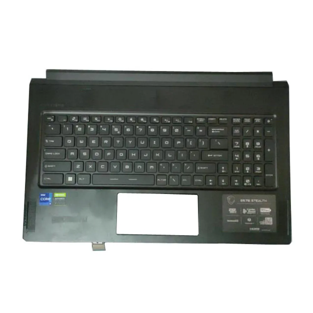 Black Laptop PalmRest&US Keyboard For MSI GP76 Leopard GS76 Stealth 10UG 11UE Raider GE76 Alpha 17 C7V English No Touchpad New