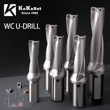 KaKarot WC Series Brocas Brocas de metal Brocas Inser Taladro 13 mm-50 mm Profundidad 2D 3D 4D Indexable U Maquinaria de perforación, Tornos, CNC