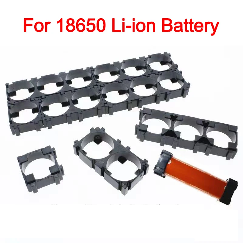 18650 Battery Holder Storage Box Bracket Li-ion Cell Holder Cylindrical Safety Anti Vibration Plastic Case