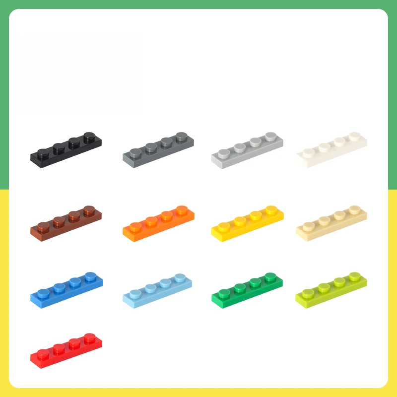 

180pcs 1x4 thin brick building block parts, compatible with MOC3710 DIY toys, suitable for enthusiasts, children's gifts
