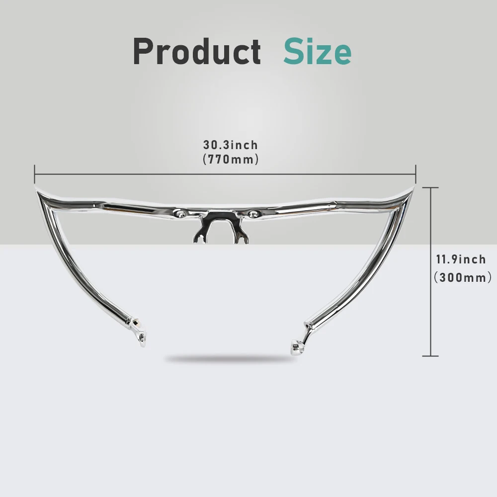 الكروم المفروم شارب محرك الحرس الصلبة الصلب تحطم بار مضخة ل هارلي بجولة 2014-2025 دراجة نارية الملحقات #3