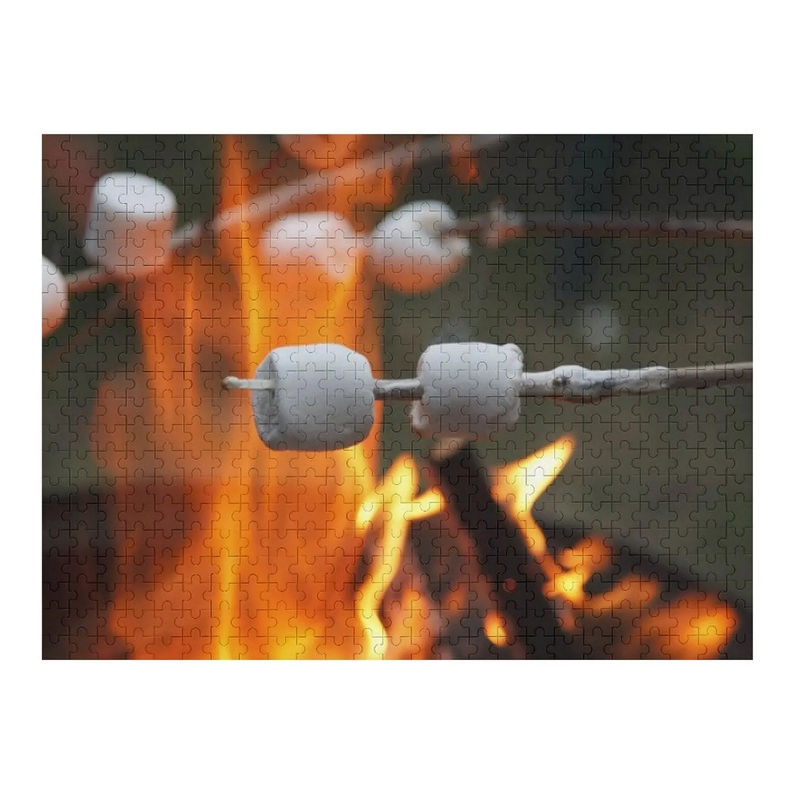 

Пазл «Осенний костер», обжарка зефира, персонализированное деревянное имя, деревянная головоломка для взрослых