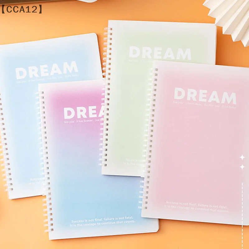 Portable Gradient Color Notepad Cute Cartoon Coil Book Fashion Kawaii Thickened Diary Student Notebook Office Supplies Gifts