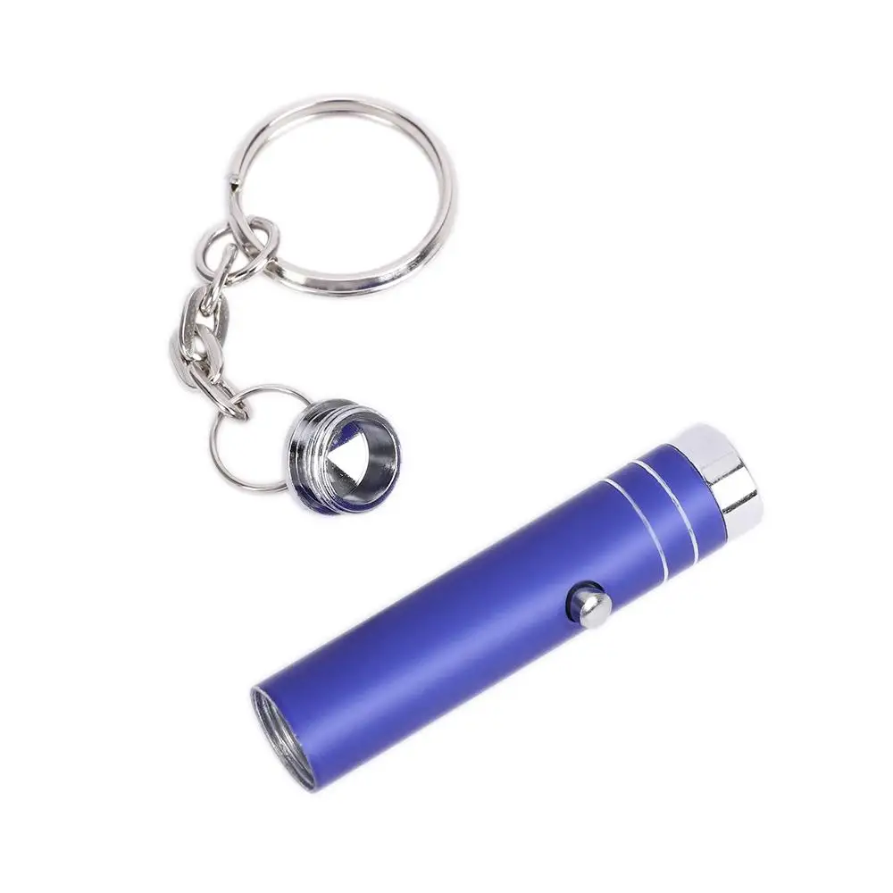 1 Pc Mini Aluminum UV Flashlight LED Ultra Violet Light Torch Keychain Pocket Pen Light Lamp for Marker Checker Detection