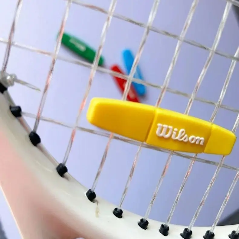 Wilson 60 Stuks Pack Lange Vorm Tennisracket Trillingsdempers Siliconen Anti-vibratie Tennisracket Schokdemper