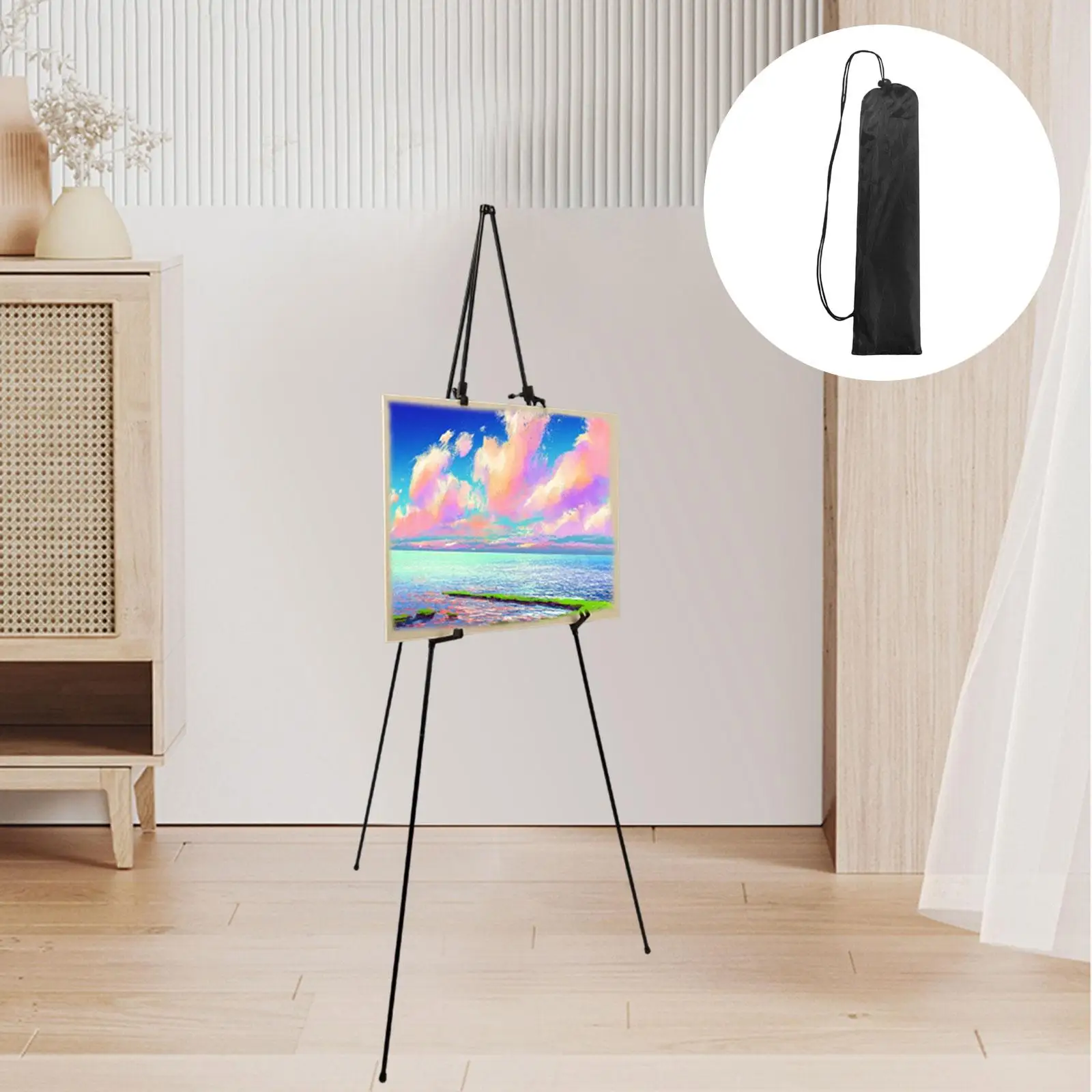 Display Easel Stand Holder for Floor Photo Frame Metal Easel Artist Easel