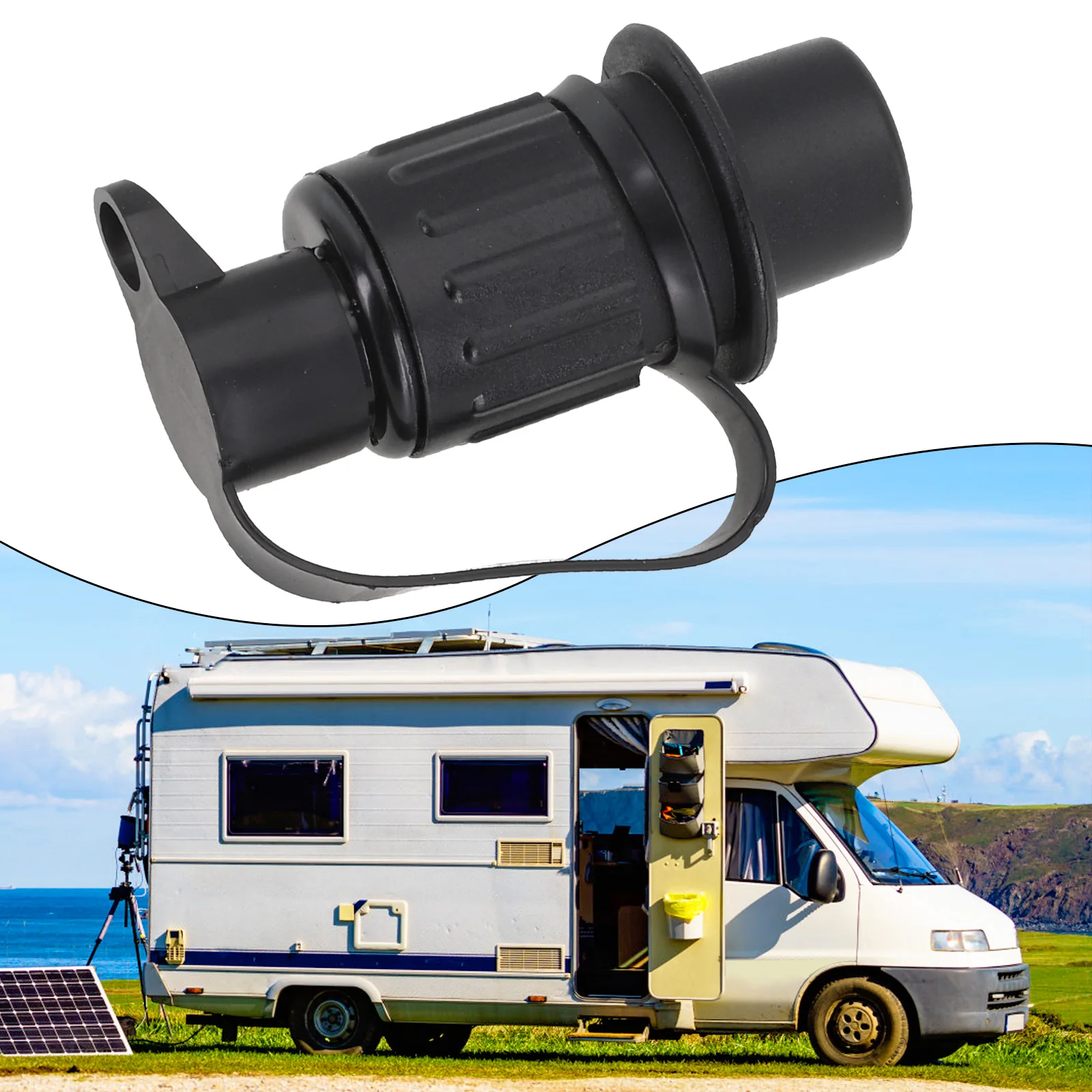 

12V 3Pins Electrical Cable Connector Socket IP68 For Trailer Caravan Truck RV Boats For Turn Signals Brakes Connects Tail