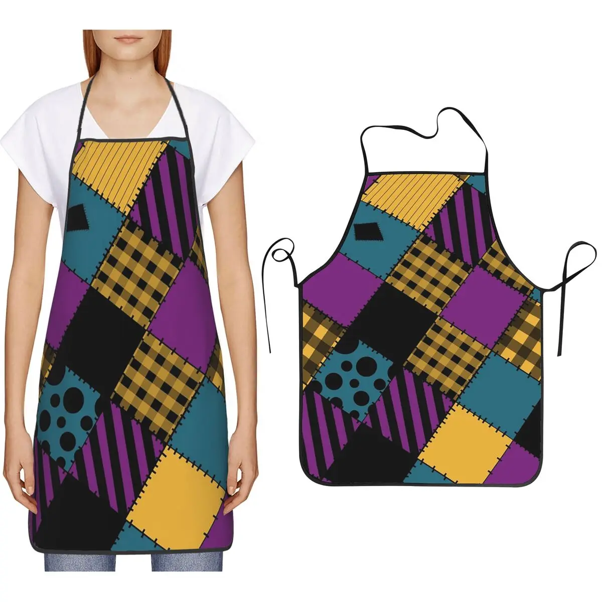 

Sally Ragdoll Pattern Apron Chef Cooking Baking Tablier Bib Kitchen Cleaning Pinafore for Women Men Painting