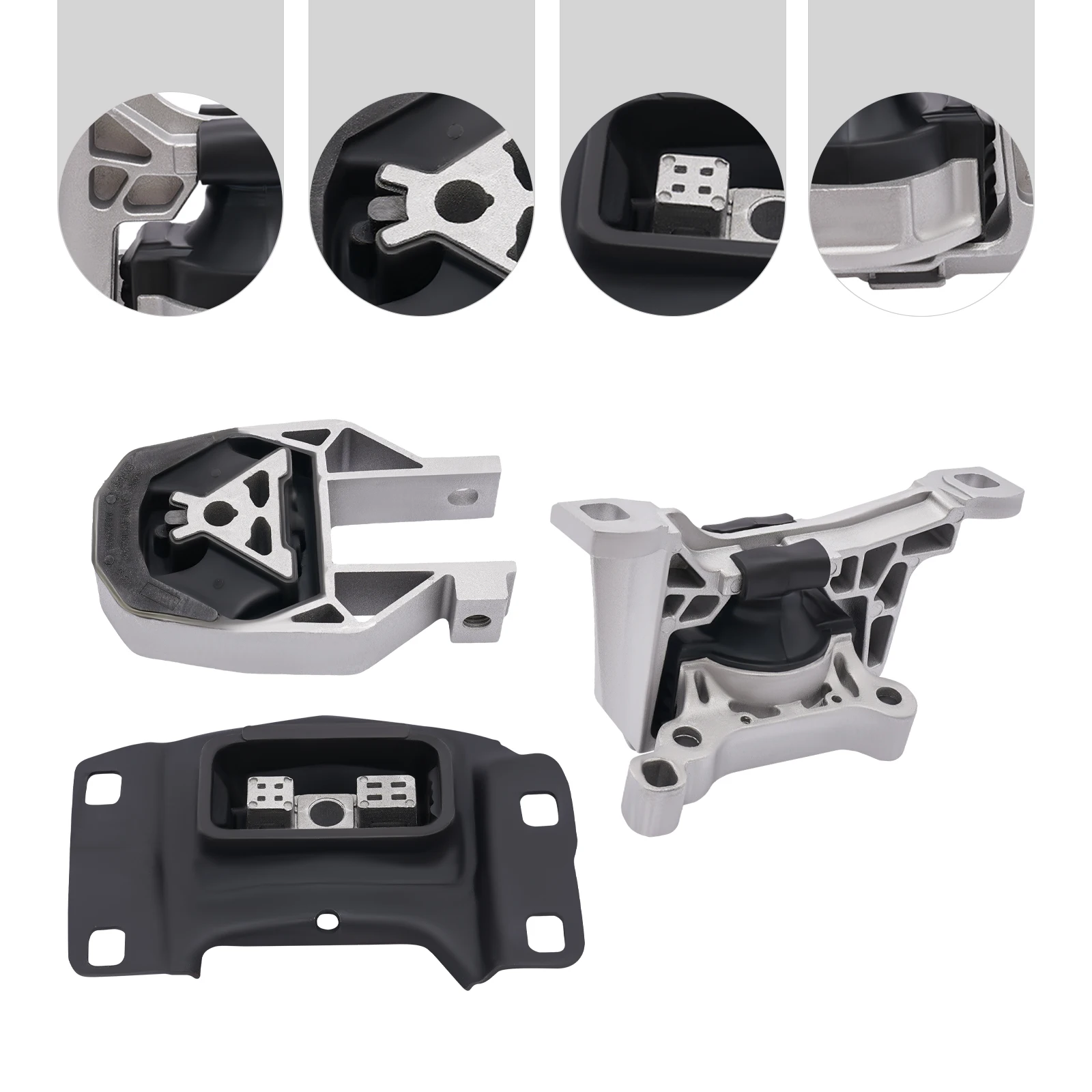 Kit di montaggio motore da 3 pezzi compatibile con il kit di montaggio motore automatico Ford Escape 1.6L 2013-2019