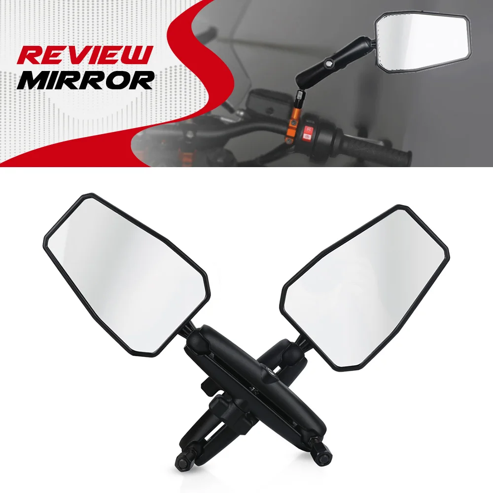 

Motorcycle Aluminum Pair Rearview Mirror New For BMW Ducati Suzuki Kawasaki Honda KTM Rear View Mirror Dirt Pit Bike Universal