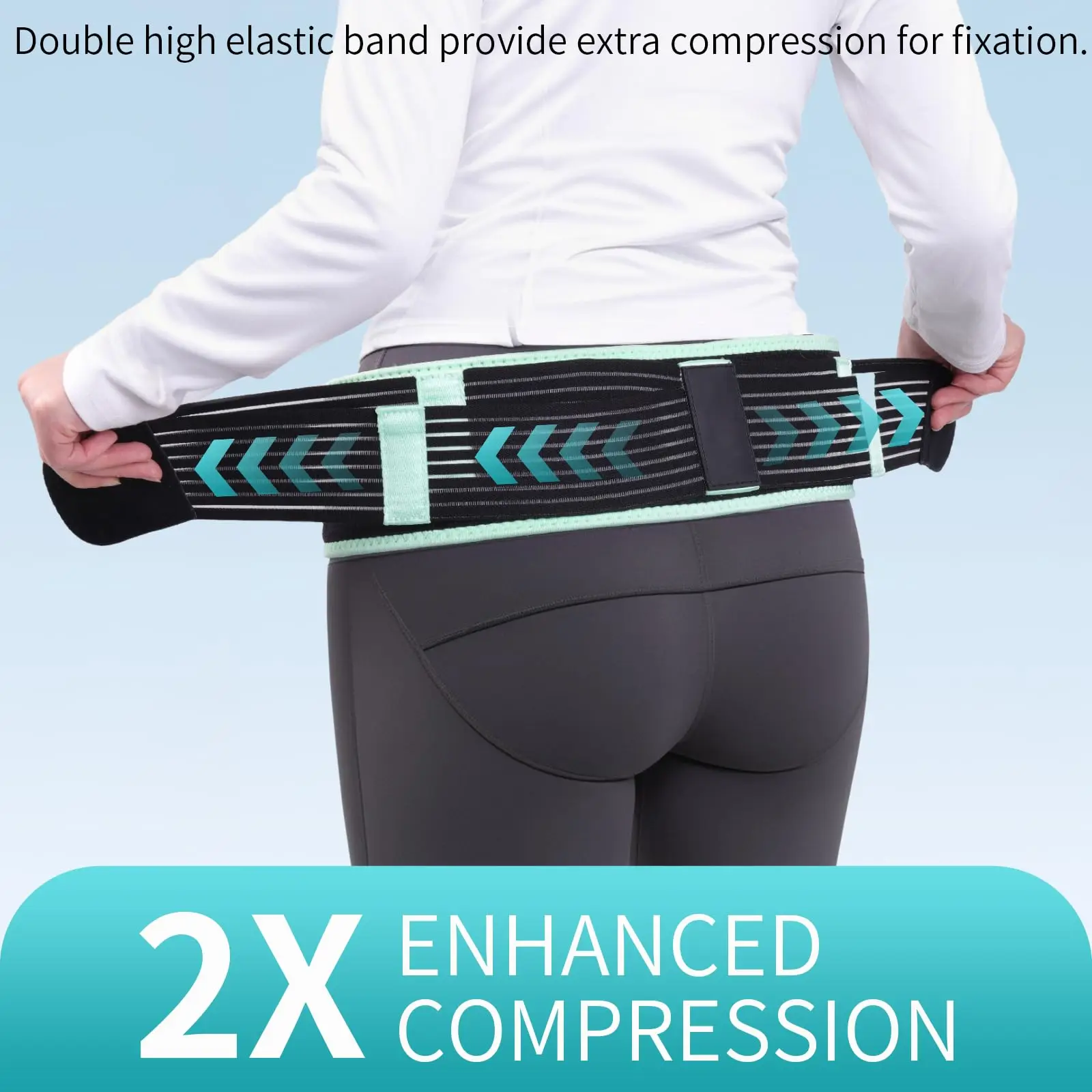 

Sacroiliac Belt for SI Joints Pain Relief, Sciatic, Pelvic, Leg, Hip, Lower Back Pain,Sciatica Pain Relief Brace with Anti Slip